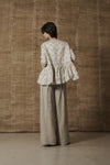 Mutedance 25 Spring/Summer Flower Pleated Pants MD-MD25SS97-LINEN